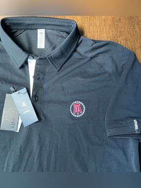 UNRL Barstool Sports Golf Polo Shirt Mens Large L Black NWT Stretch Performance